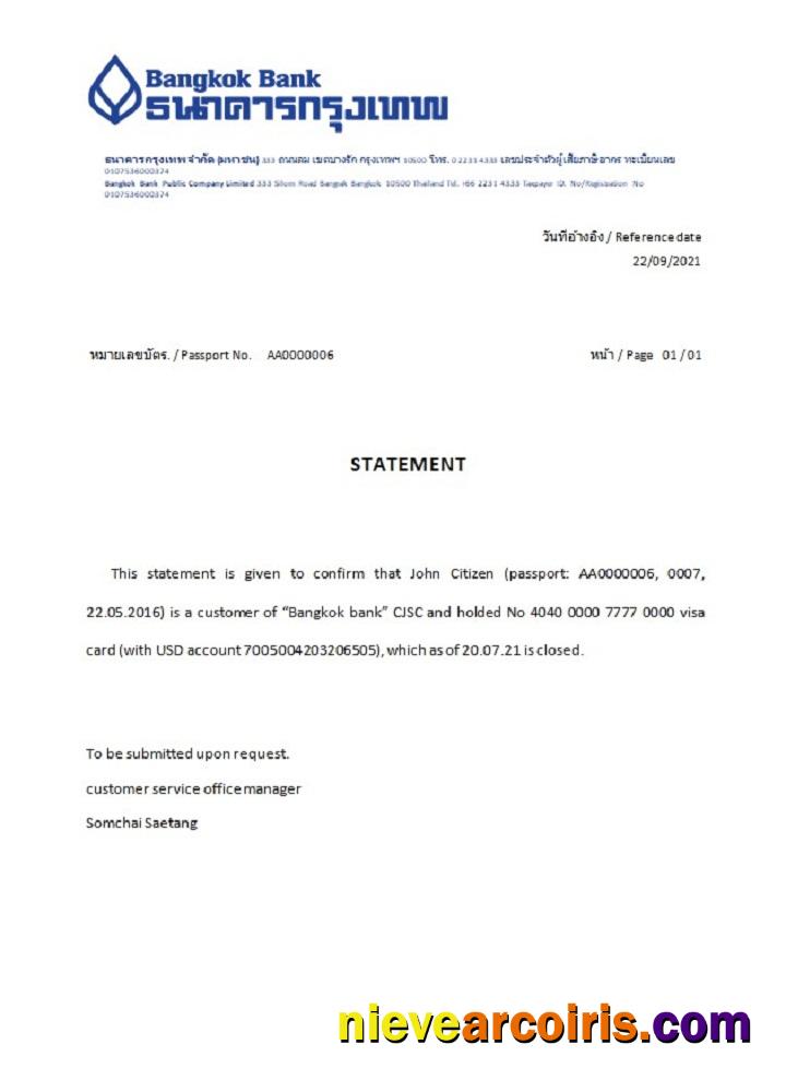 Thailand Bangkok bank closure reference